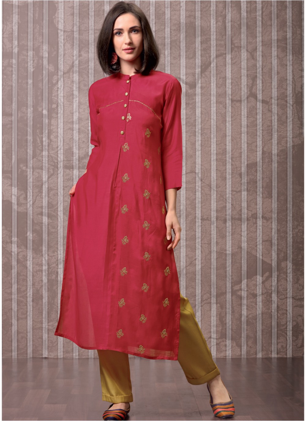 Red-Golden Red-Golden Kurti