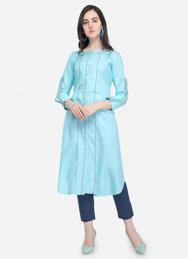 sky blue kurti